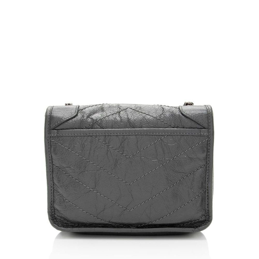 Saint Laurent Crinkled Calfskin Monogram Niki Chain Wallet - Picture 3 of 15
